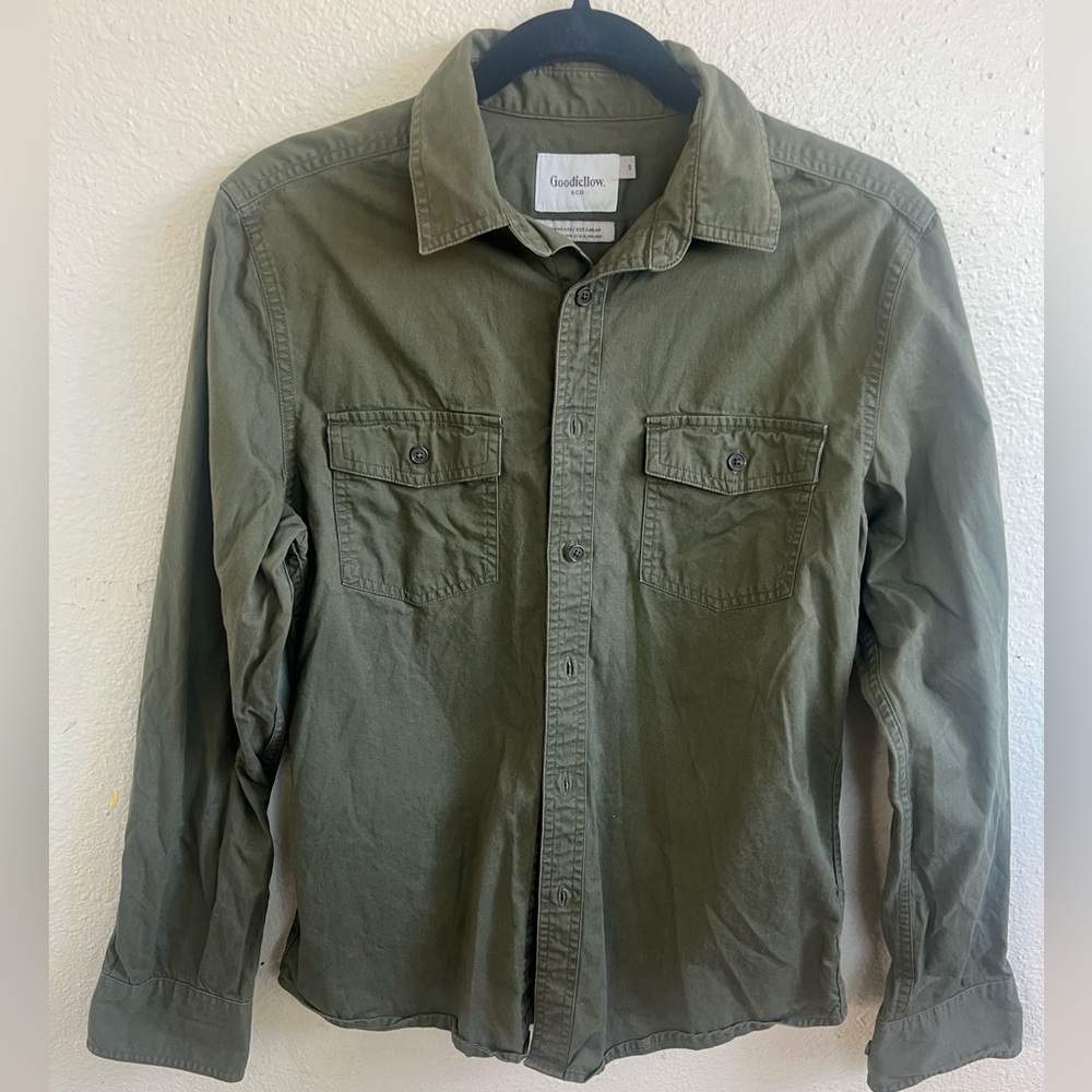 Goodfellow & Co Khaki Green Casual Shirt size s